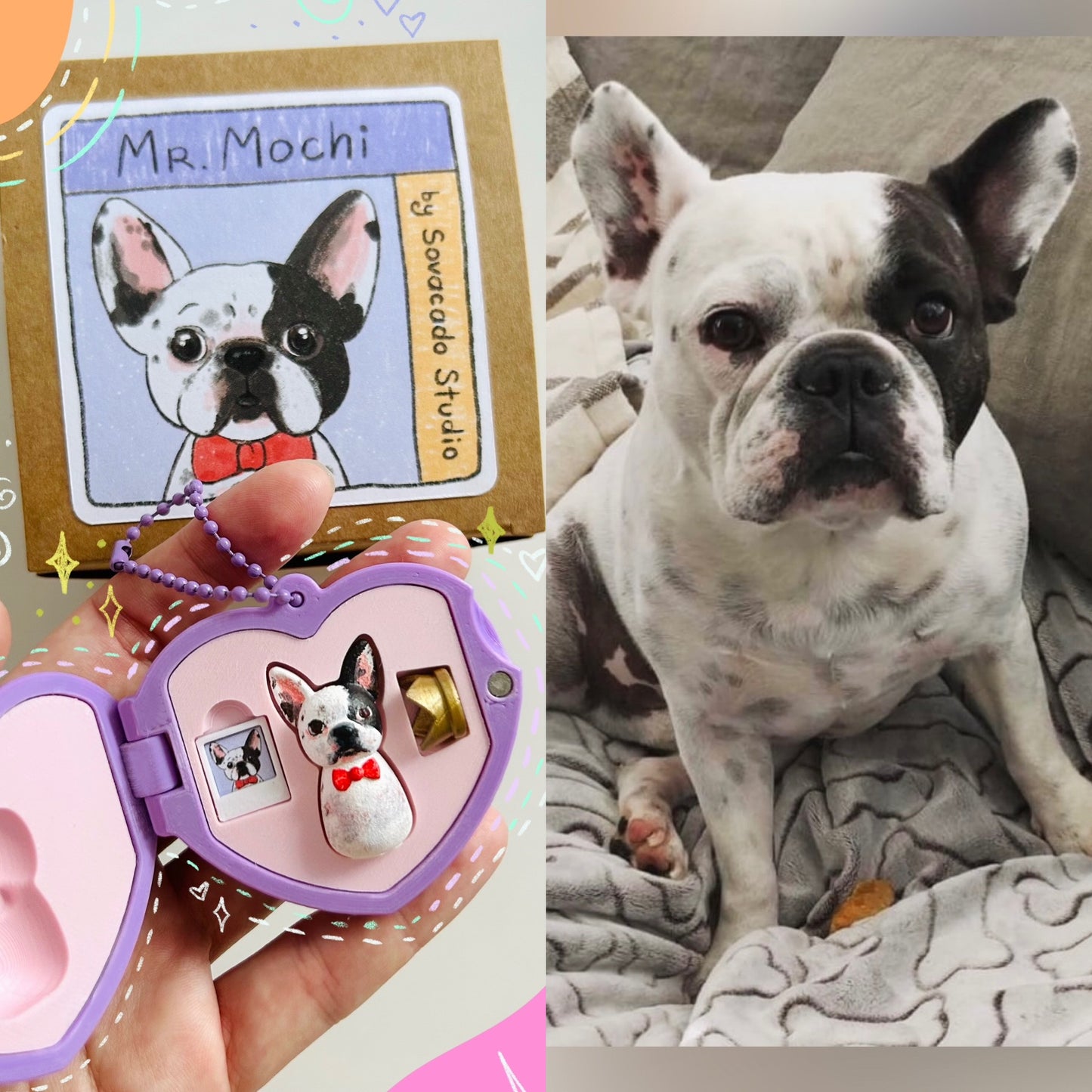 Custom pet in a heart