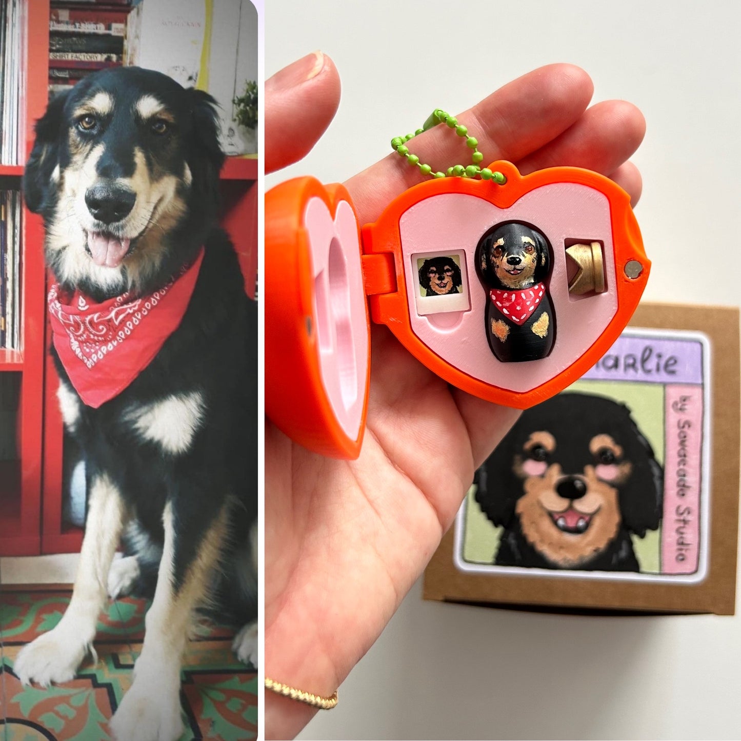 Custom pet in a heart