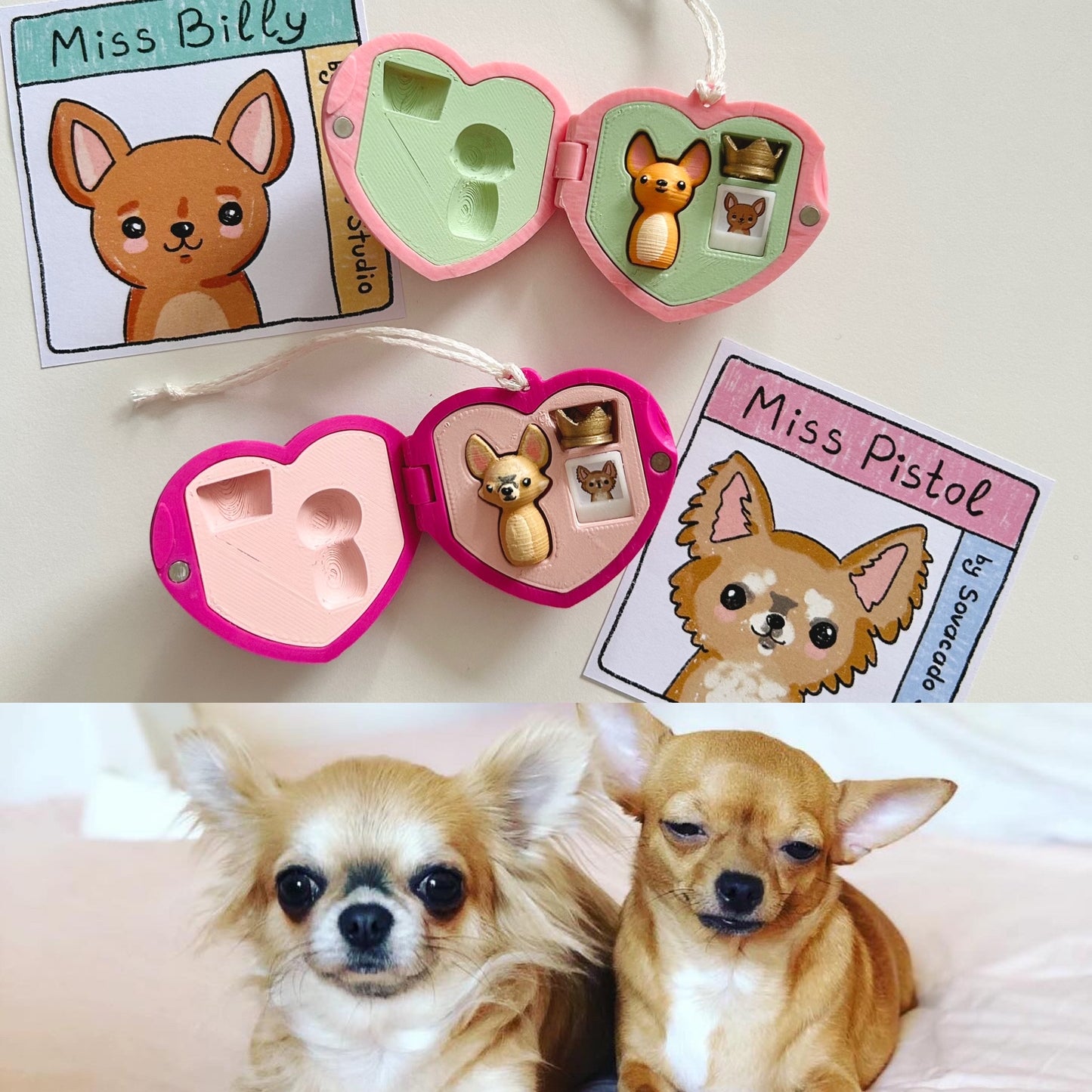 Custom pet in a heart
