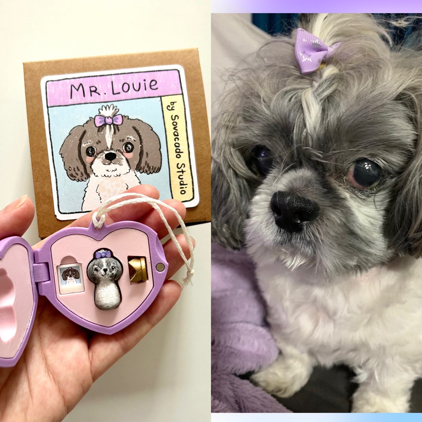 Custom pet in a heart