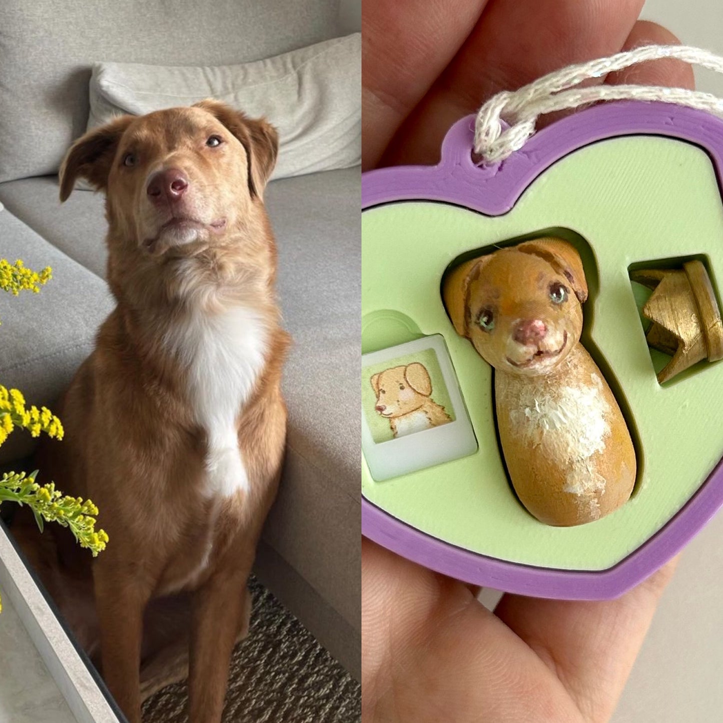 Custom pet in a heart